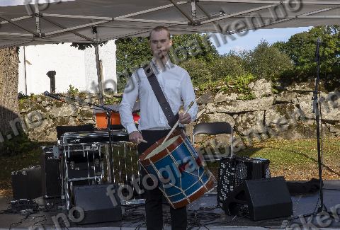 Bilde fra Olavsflammen ankom Eidsvoll 22. august 2021