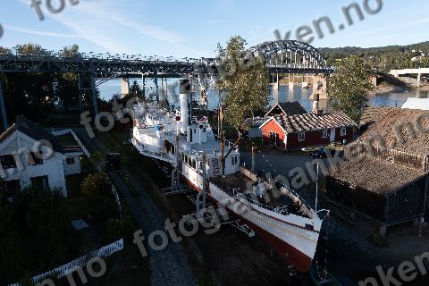 Skibladner i dokk på Minnesund 10. september 2026