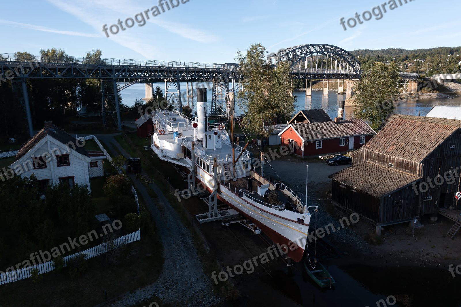 Skibladner i dokk på Minnesund 10. september 2026
